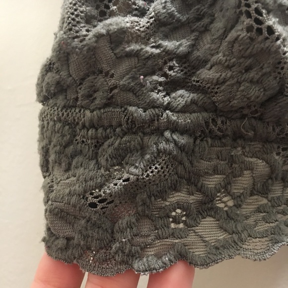 Navy green bralette, from aerie. - Picture 2 of 2